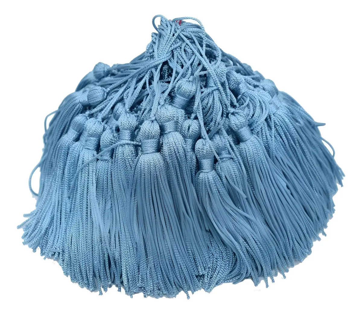 Franjas De Seda Pingente Tassel Azul Claro 25 Unidades