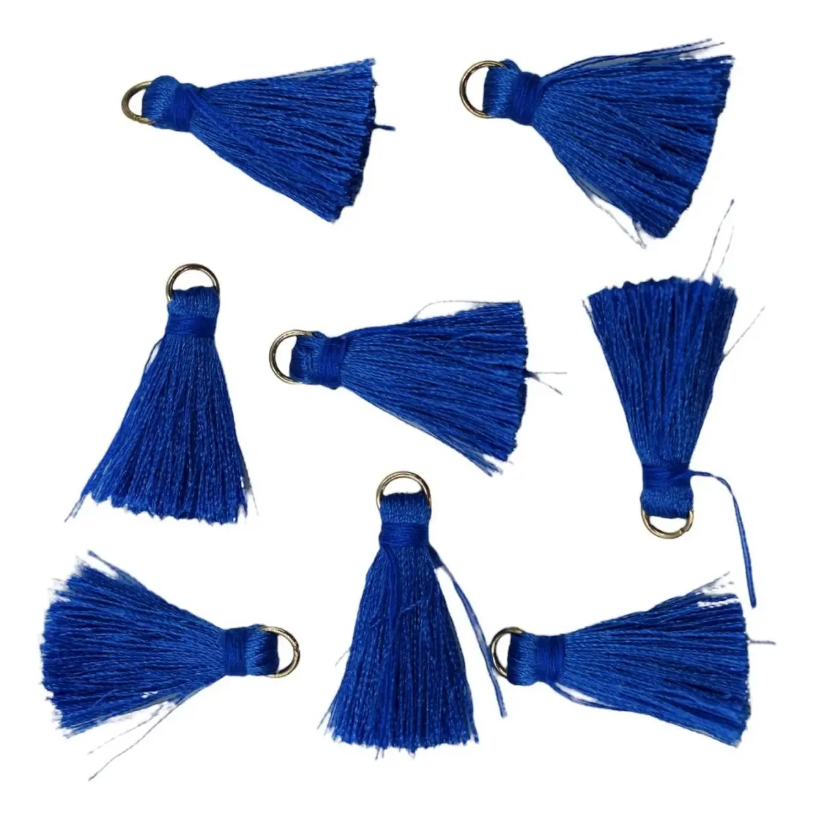 Franjas De Seda Tassel NVK Pingente Poliéster Azul-escuro 10 Unidades
