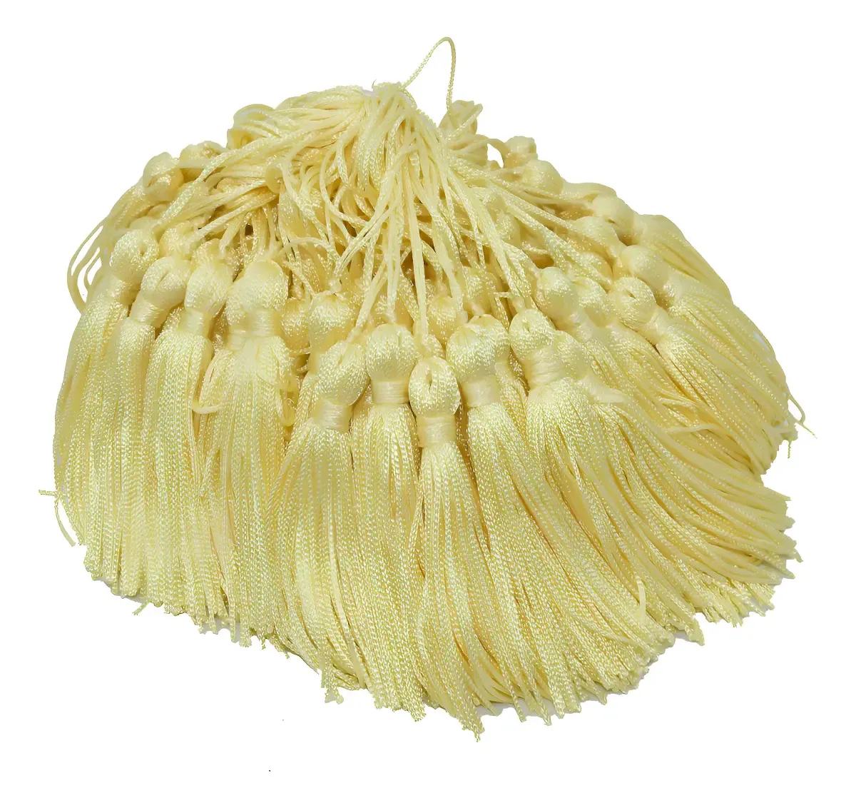 Franjas D Seda Pingentes Tassel Laranja 25 Unidades Cor Amarelo