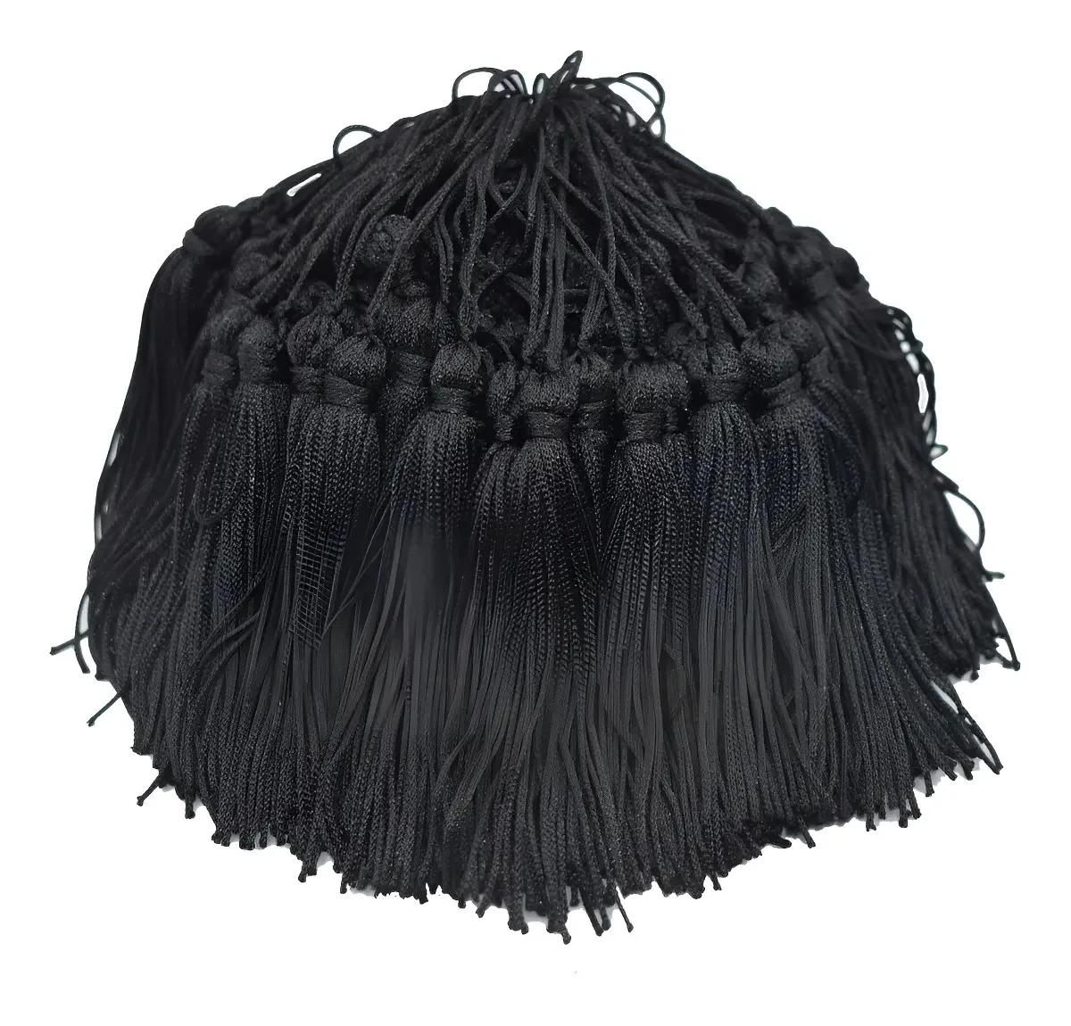 Franjas D Seda Pingentes Tassel Laranja 25 Unidades Cor Preto