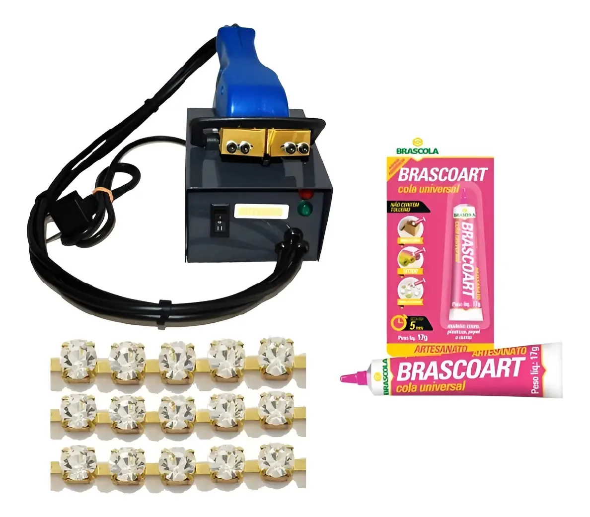 Maquina Frisadora Chinelos Mafrisa Junior Bivolt + Strass + Cola