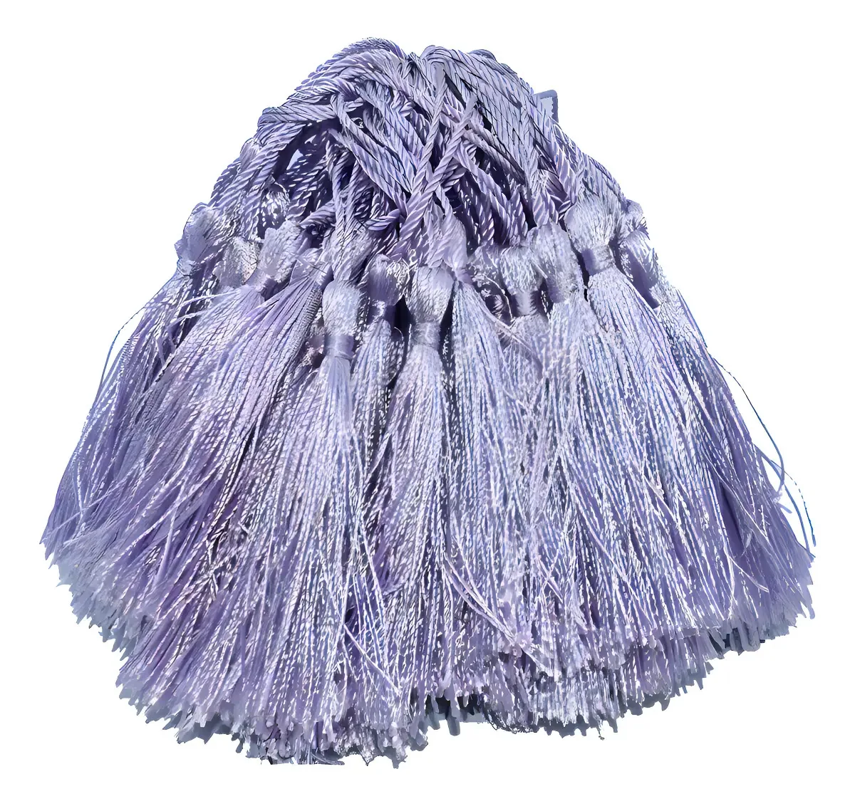 Franja Pingente Tassel Seda 7cm 20und Cor Lilás