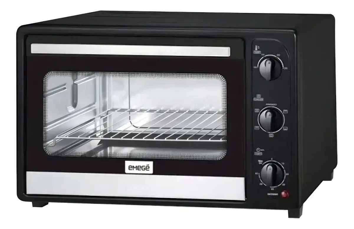 Forno de bancada elétrico Emegé HEMG57N 57L preto