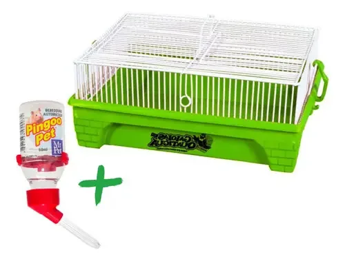 Gaiola Criadeira Para Topolino Com Bebedouro - Verde