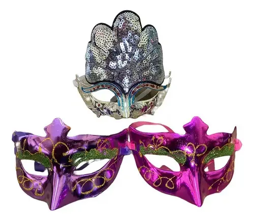 3un Fantasia Mascara De Carnaval Estilo Baile De Máscaras