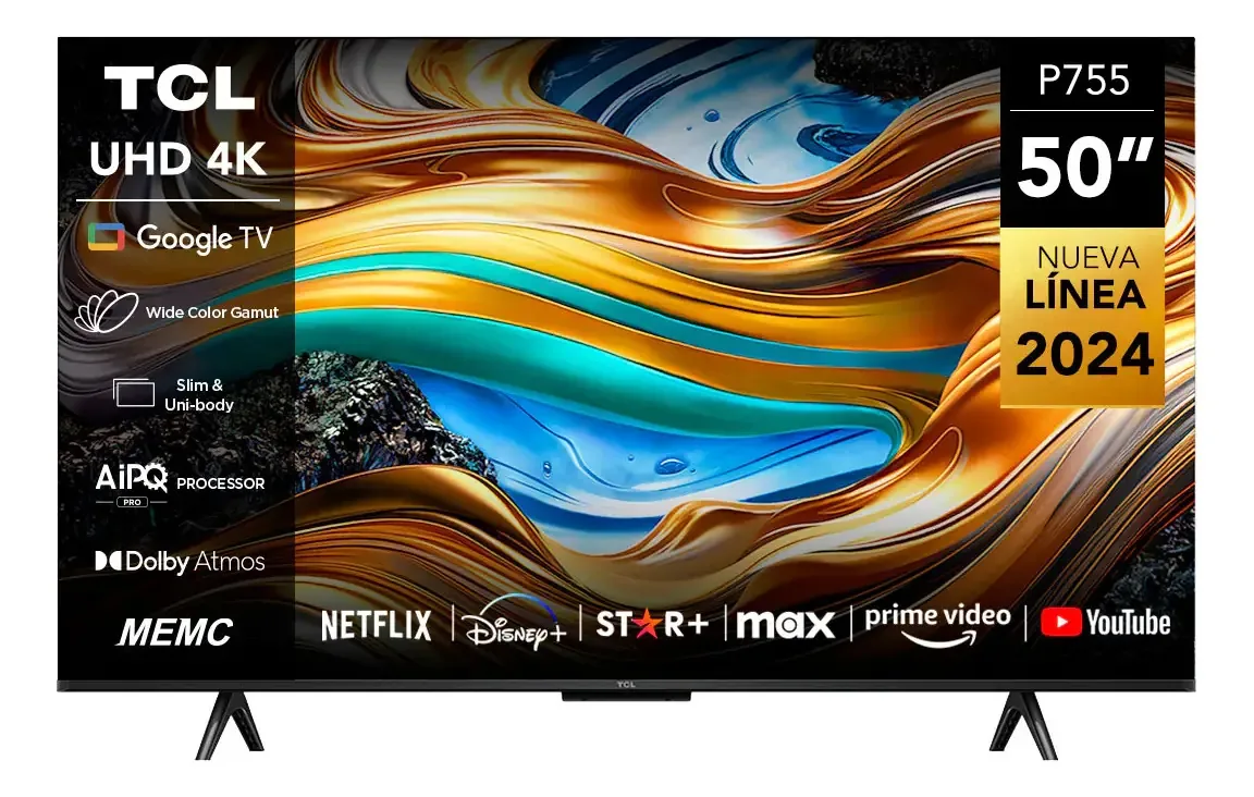 Smart TV LED TCL P755 4K HDR Google TV