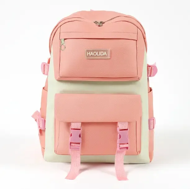 Mochila escolar Proline Strong Pink | unissex, antifurto, juvenil, com vários compartimentos, poliéster, escolar