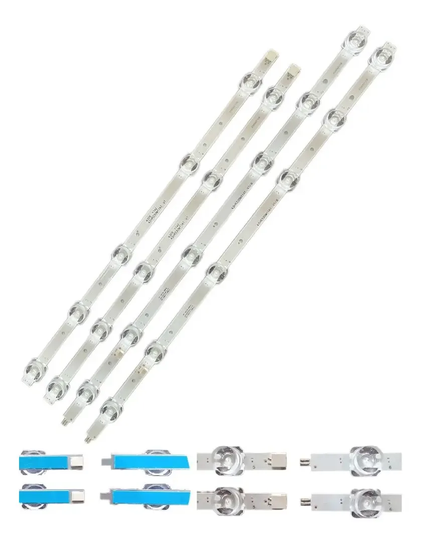 Kit Barras Led Compativel Semp Tcl 43s6500fs 43s6500 43s5300
