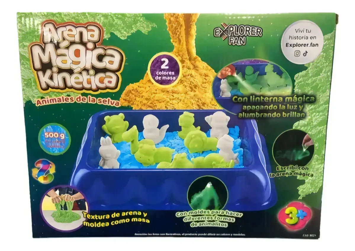 Lanterna Arena Kinetica Magica Animals With Molds Ventilador 500g 8022