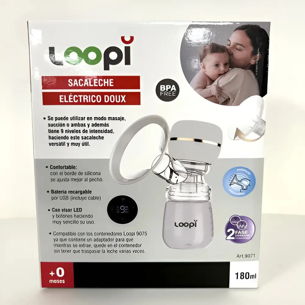 Bomba de leite elétrica Loopi Doux
