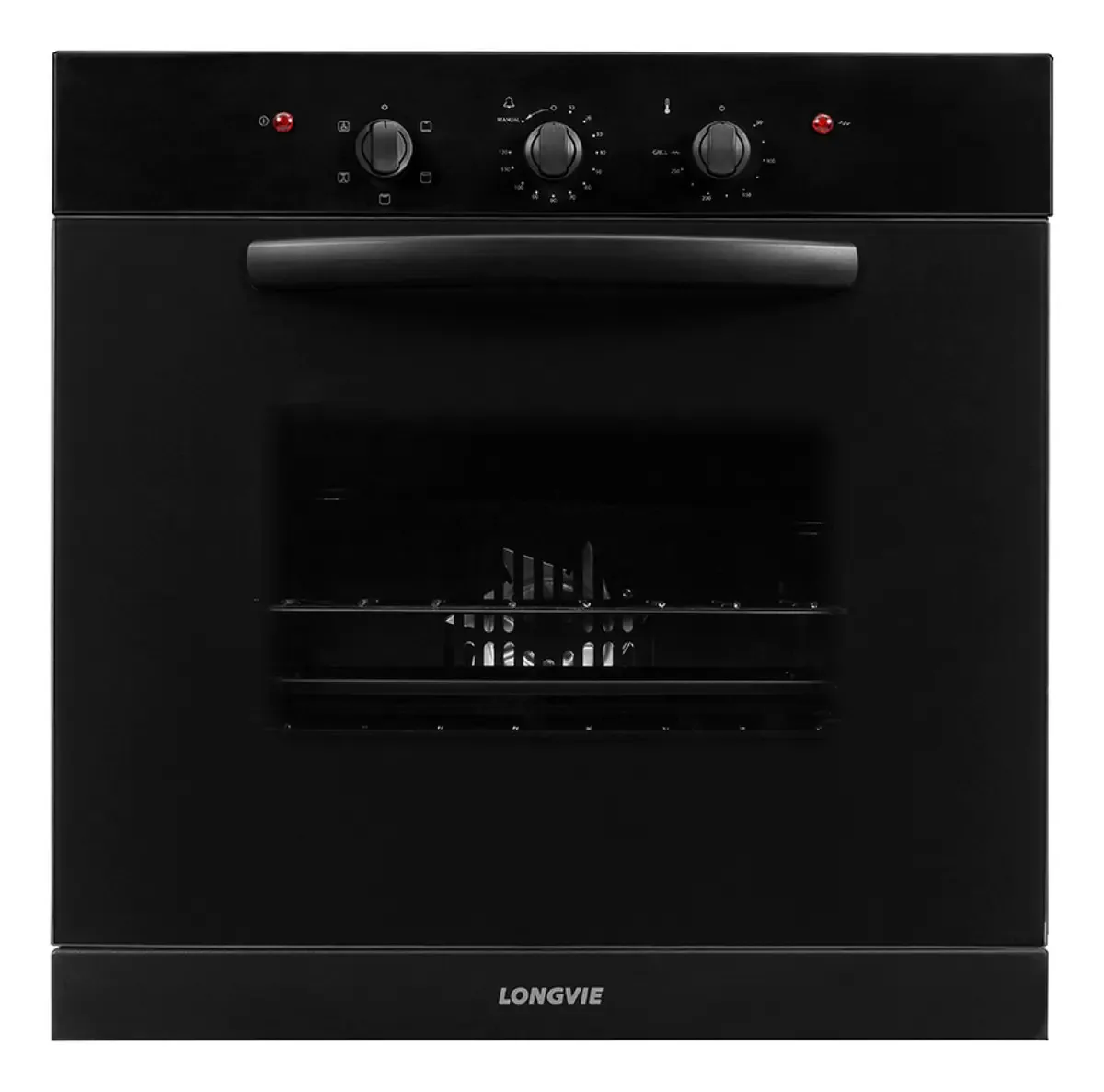 Forno elétrico preto embutido Longvie HE1500g