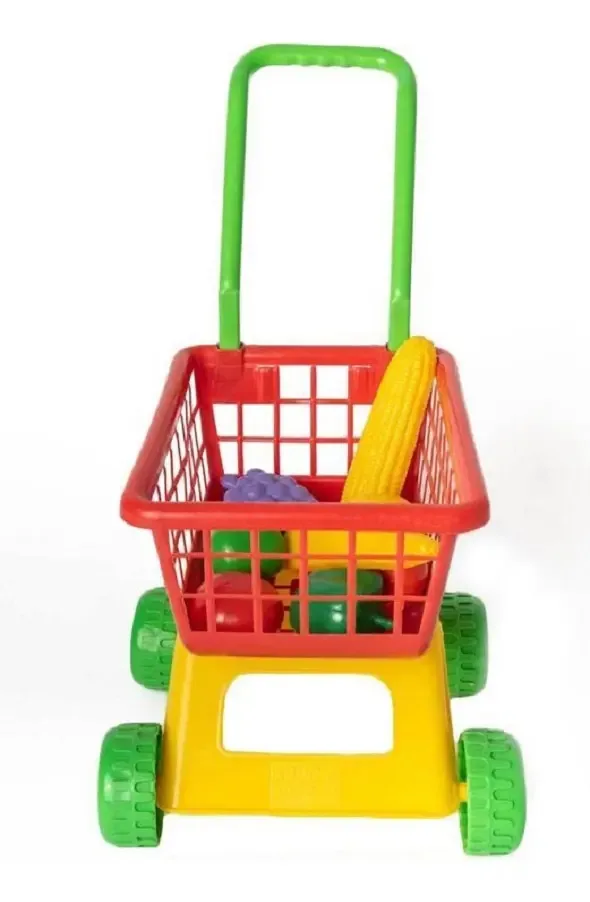 Carrinho de compras Luni com frutas e vegetais Shop Tunishop Color