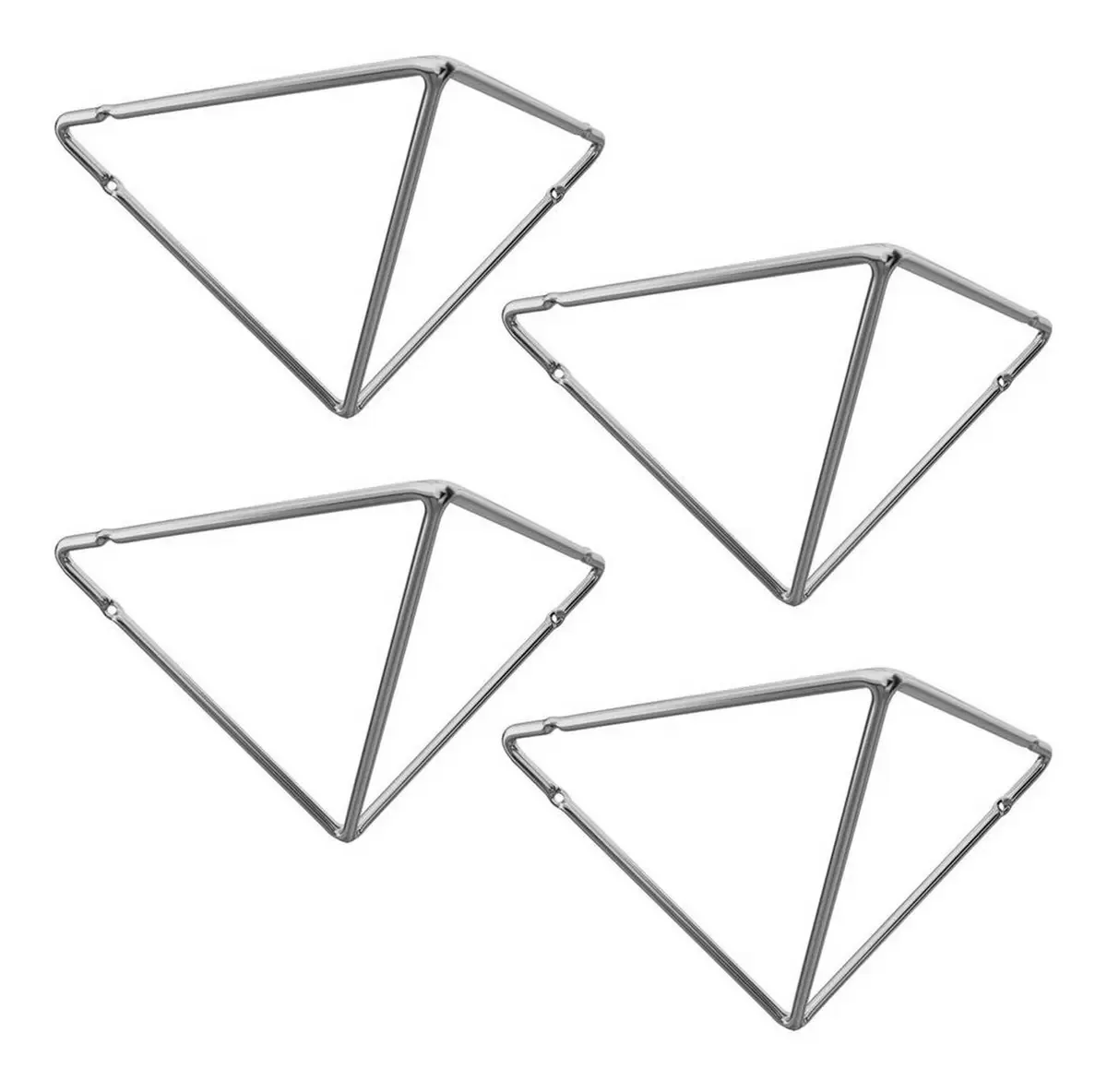 Kit 4 Mãos Francesas Pequenas Triangulares Suportes Aramados