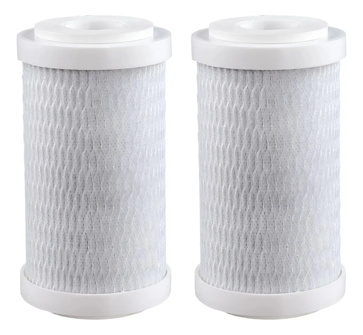 Kit 2 Refis De Reposição Para Filtros E Purificadores 5' Car Cor Branco Carbon Block 5