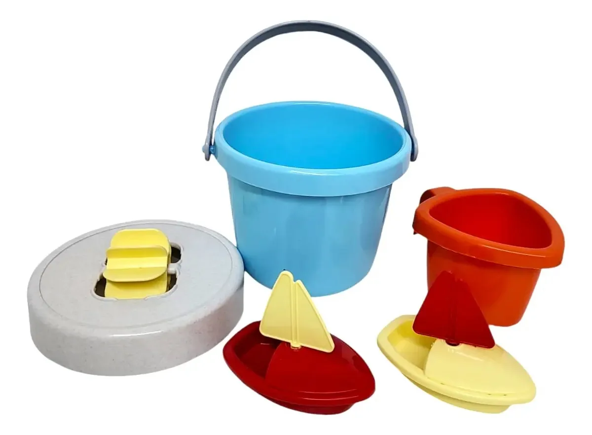 Capa de balde de praia Water Fun com moedor e acessórios Rondi Jeg 9308