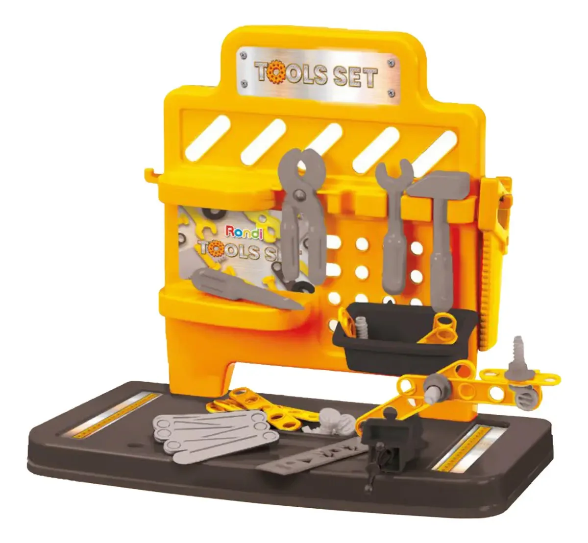 Conjunto de kits de ferramentas infantis Rondi Tools 52 acessórios +3a