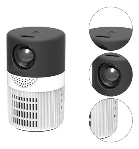 Projetor Video Led Com Controle Remoto Compacto E Portátil