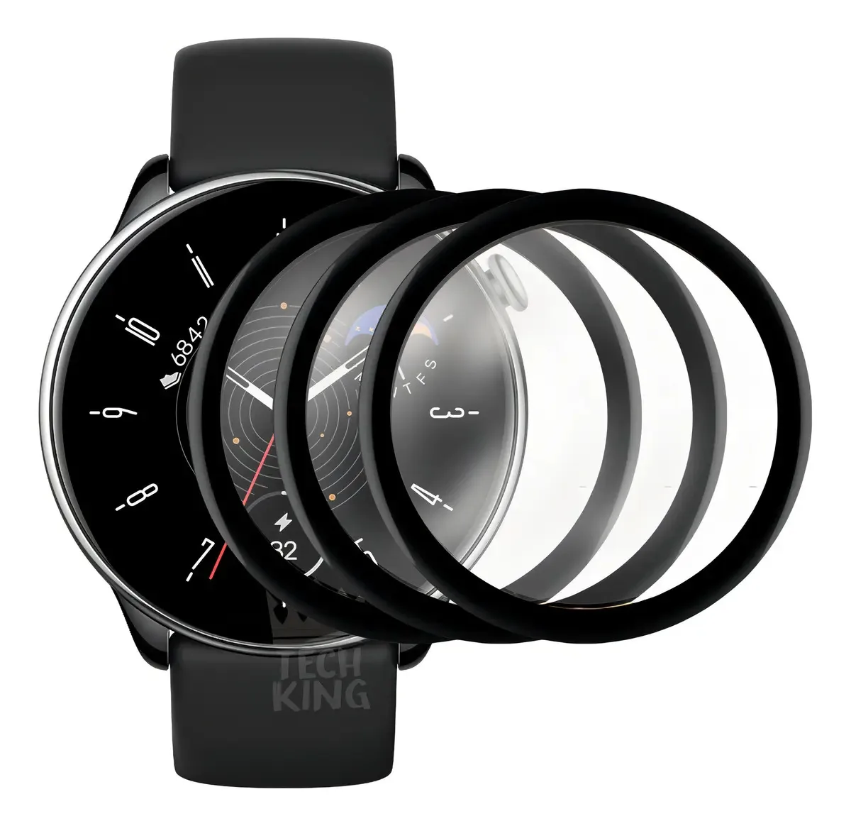 3x Pelicula Proteção Facil Aplicação Para Amazfit Gtr Mini