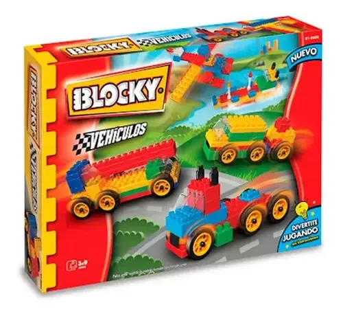 Blocos Blocky Veiculos Mercotoys C/200