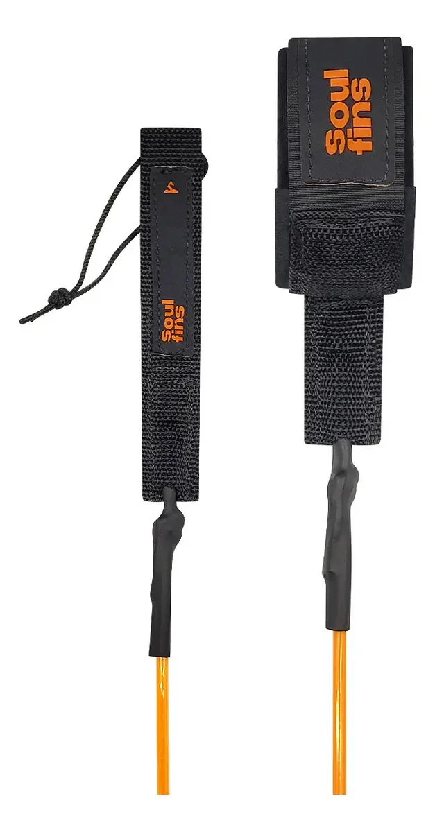 Cordinha Leash Strap Soul Fins Funboard 8'/6mm Cor Laranja