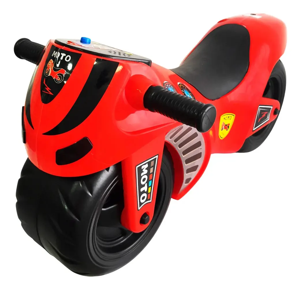Pata Pata Pata Moto Buggy, andador com luzes e sons - 13604, cor vermelha