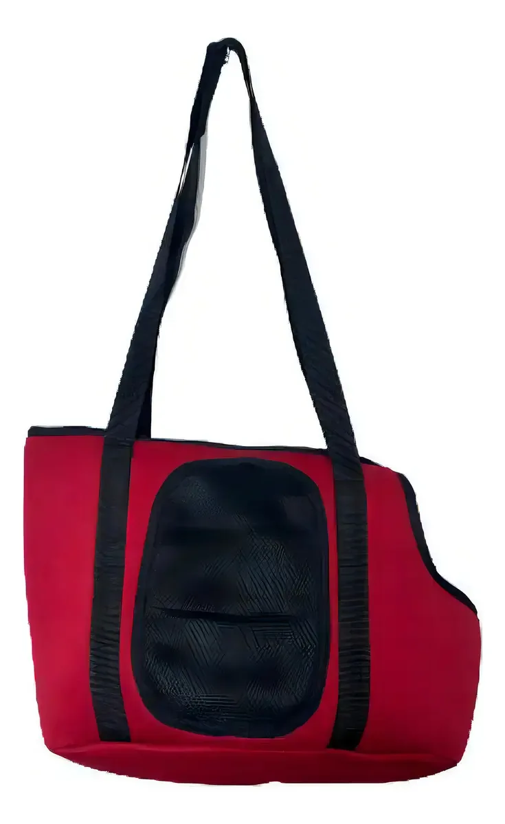 Bolsa De Transporte Cachorros E Gatos - Vermelho - M