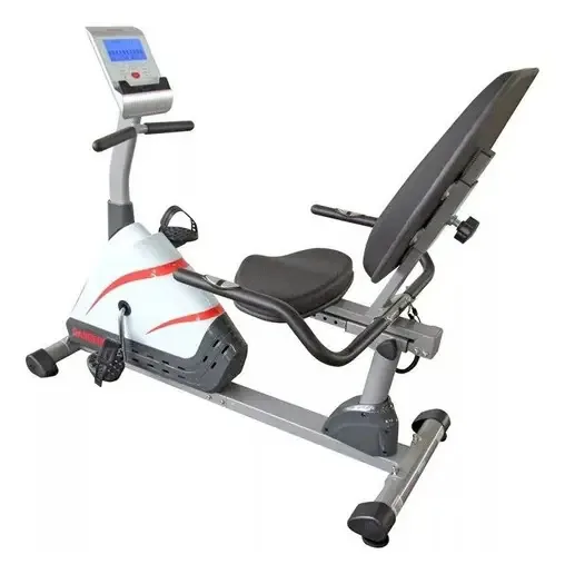 Nova bicicleta fixa eletromagnética horizontal reclinada