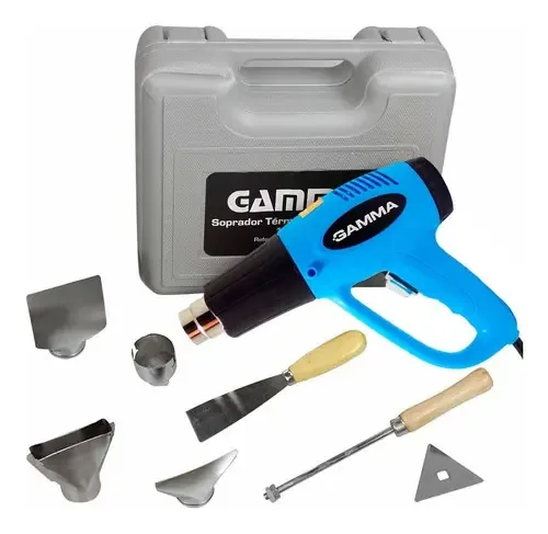 Kit Soprador Térmico 1500w 9 Acessórios Gamma Hg025kbr1 Voltagem