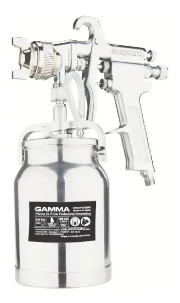 Pistola de pintura pneumática profissional 1000 Cc Cup