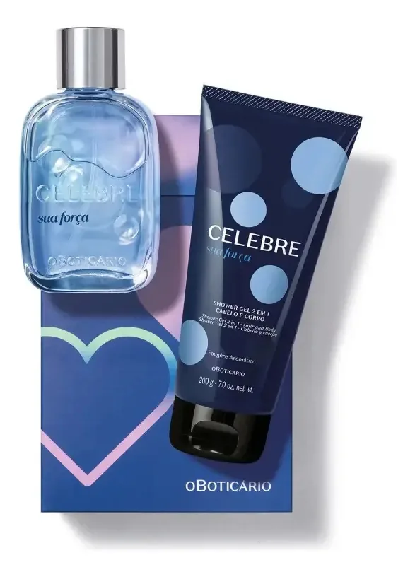 Presente Masculino Celebre Sua Força Colônia E Shower Cabelo E Corpo