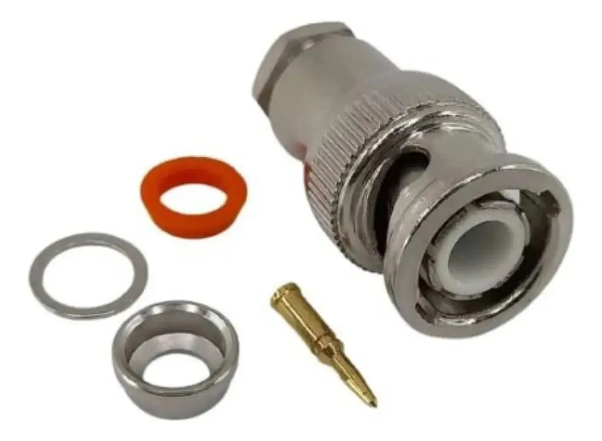 20 Conectores Bnc Solda Rg58 - Pino Solto 4mm