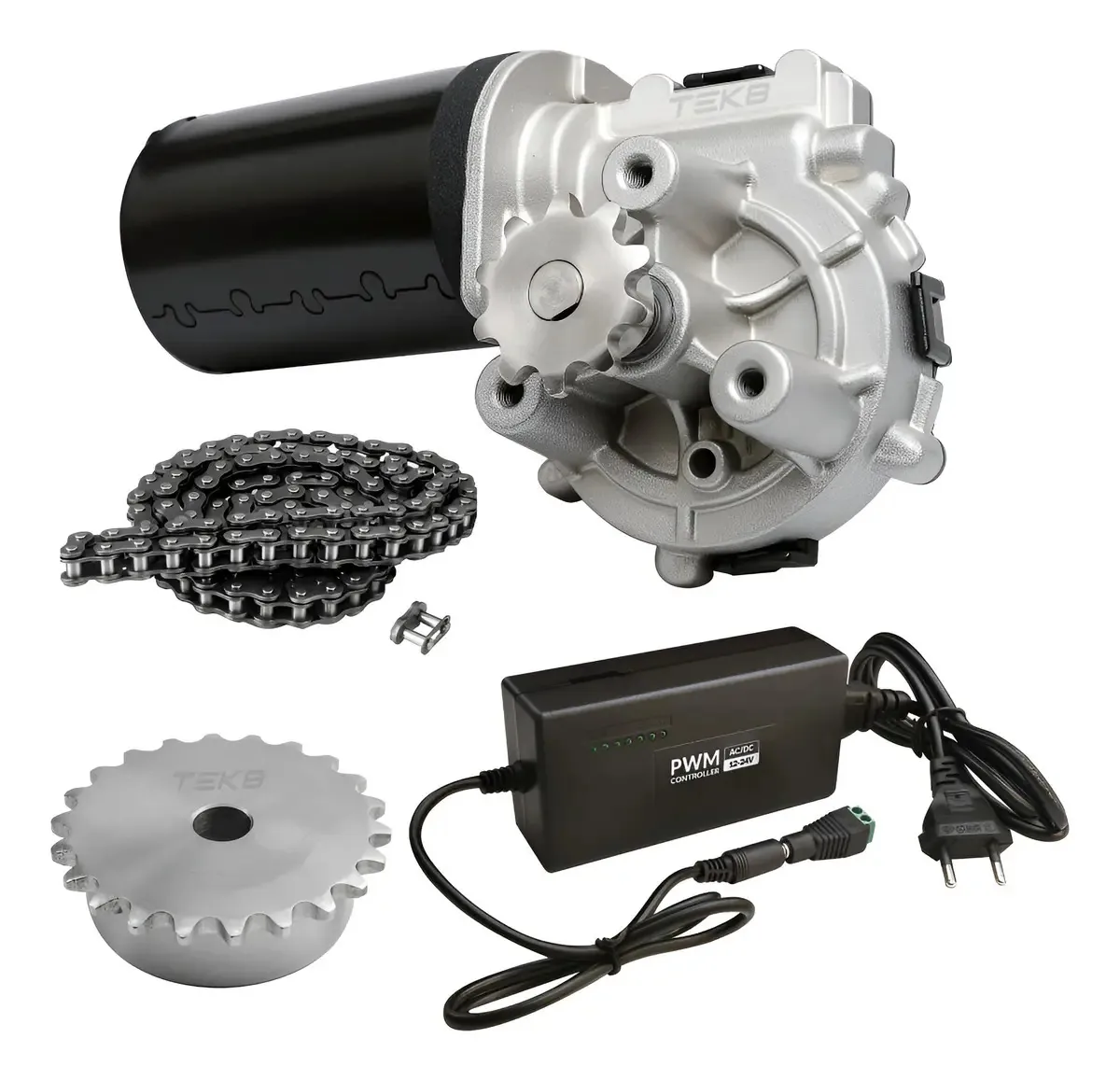 Kit Motor Regulável Churrasqueira 25kg Carne Kit Engrenagens 1