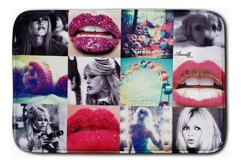 Tapete viscoelástico antiderrapante Brigitte Bardot Bathroom Color