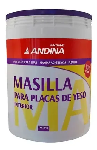 Masilla Placas De Yeso Andina 5 Kg