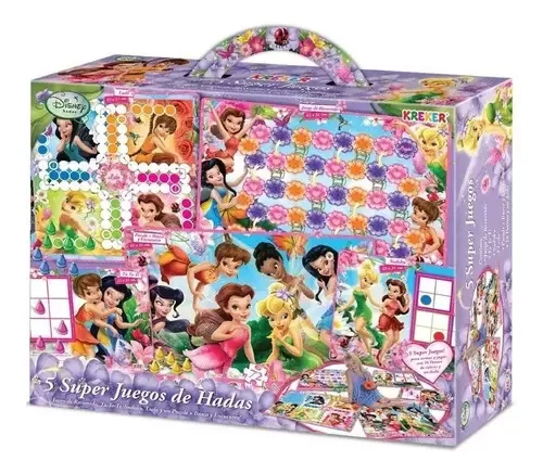 Caixa com 5 super jogos Kreker Fairy