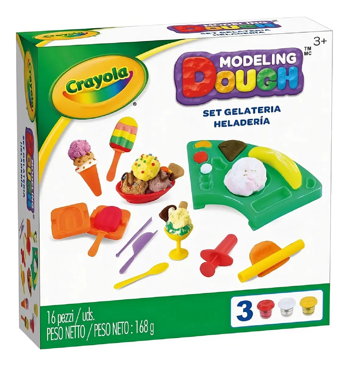 Conjunto de massas e moldes para refeições e sobremesas 3D TM1 11015 Ttm Color Ice Cream