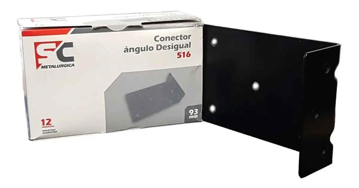 12 suportes Desigual Angle Connector Roof Straps 93 mm