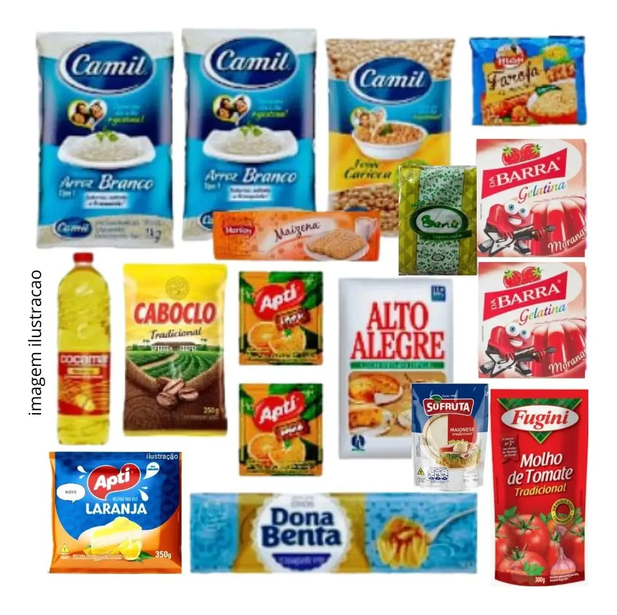 Cesta Básica Completa De Alimentos Para Doação 17 Produtos