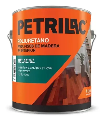 Pisos brilhantes Petrilac de poliuretano Melacril de 1 litro