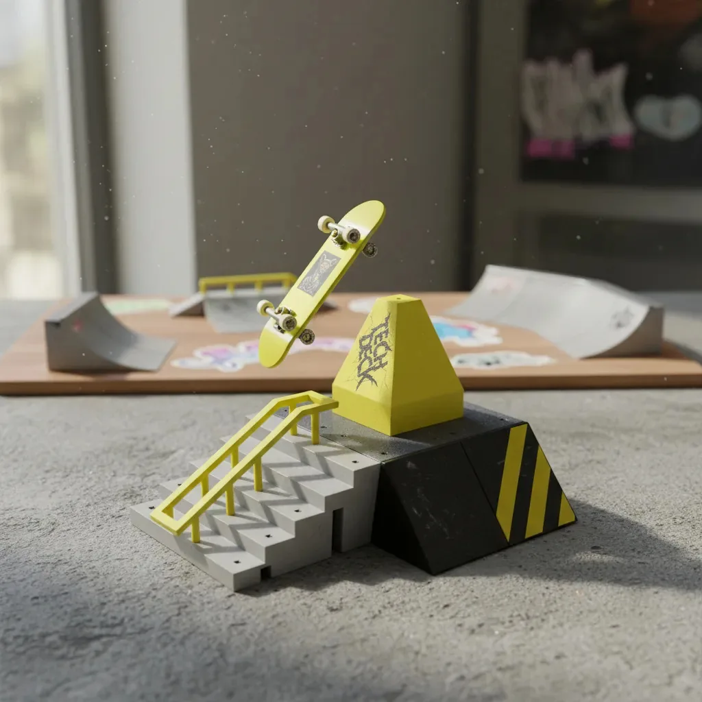 Pista Pyramid Shredder + Skate De Dedo Almost - Tech Deck