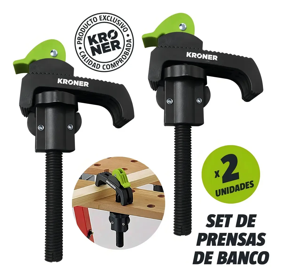 Sargento de imprensa Bank Lib. Fast Carpentry 2 coroas unidas