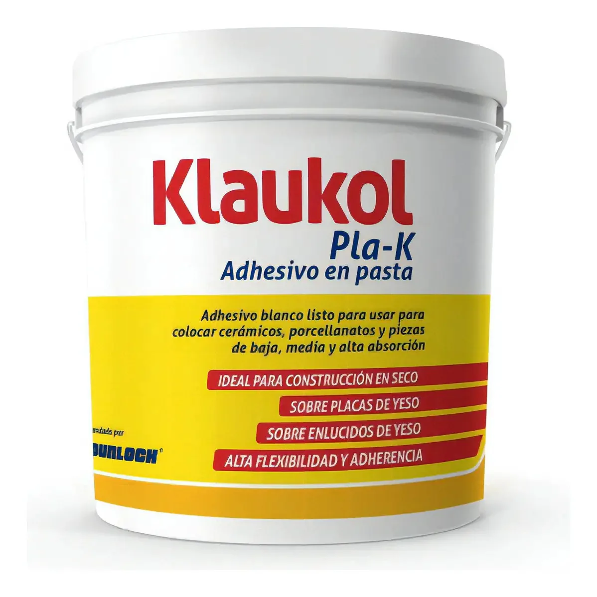 Pasta de cola branca Klaukol Pla-k para placas de gesso 7 kg