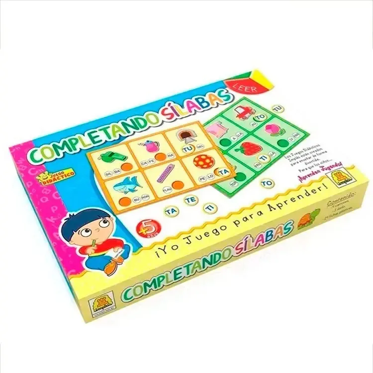 Completando sílabas Implas e.Jogo de ensino completo