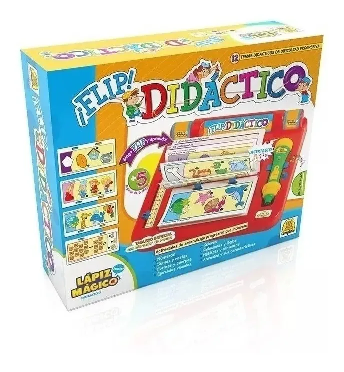 Jogo de tabuleiro Flip Didactic Didática Educacional Infantil