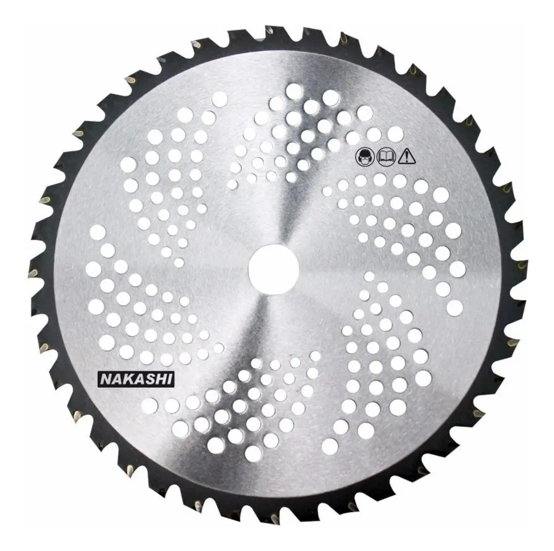 Kit 3 Lâminas 80 Dentes Disco Corte Para Roçadeiras Nakasaki