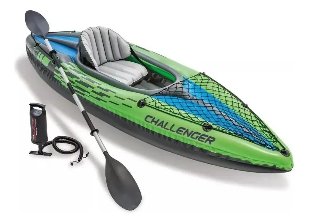 Caiaque K1 Challenger Com Remo Alumínio Intex