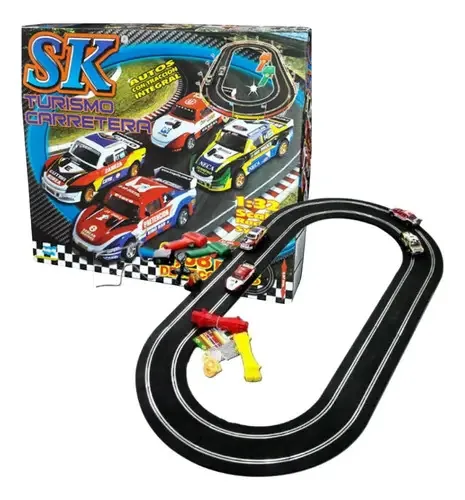 Pista de carros Scalextric Autoslot Sk Tc, percurso de 3,68 m