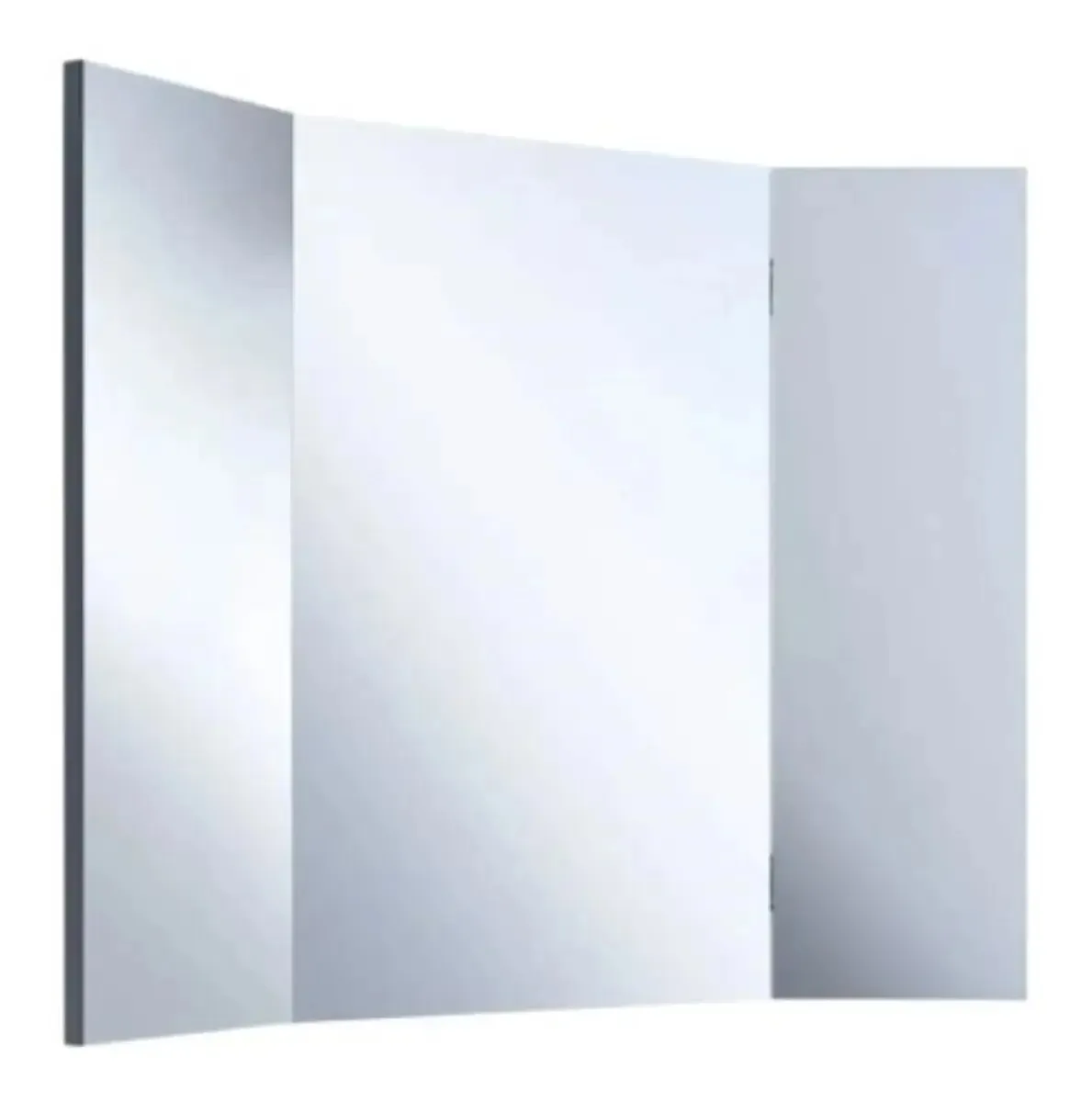 Espelho de espelho triplo polido 60x78 Parede de banheiro minimalista