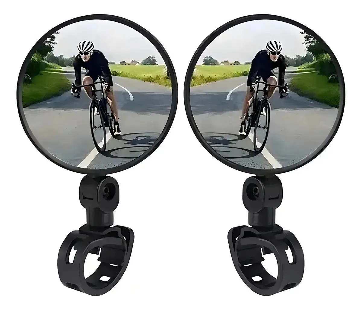 Kit 2 Espelhos Retrovisor Bike Patinete Guidão Giratório 360