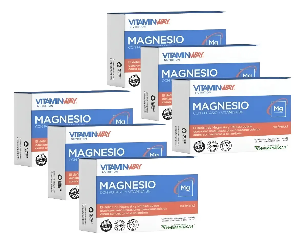 Vitamina Way de Magnésio e Potássio - X6 unidades